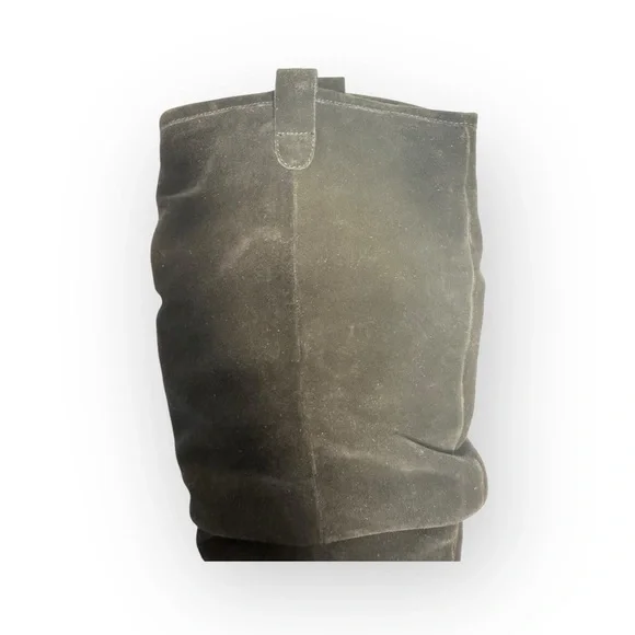 ANTHROPOLOGIE TALL KNEE HIGH TALL SCRUNCH BOOTS SUEDE BLACK SIZE 8.5 NEW - Picture 10 of 10